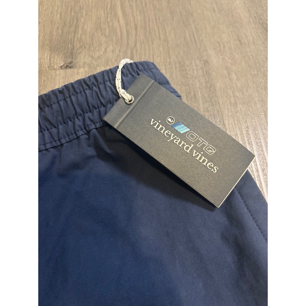 Vineyard Vines OTG Canvas Pull-On Shorts Mens XS Blue Blaze 7" Inseam NWT - Picture 2 of 6